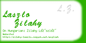 laszlo zilahy business card